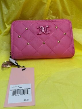 Juicy Couture Holding the Line Pink Wallet, NWT